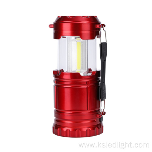 camping light portable lantern with led spotlight